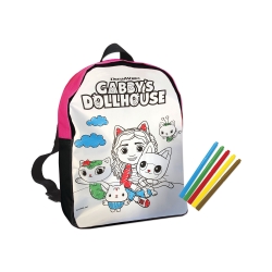 Plecak do kolorowania Koci Domek Gabi