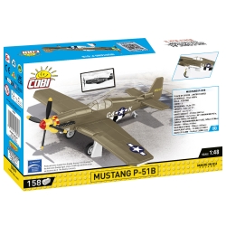 Mustang P-51B – model z klocków