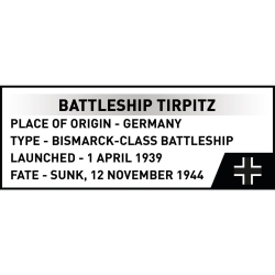 Pancernik Tirpitz 1:700