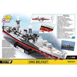 HMS Belfast – model z klocków COBI