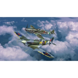 Samolot 1/72 Bf109G-10 i Spitfire Mk.V