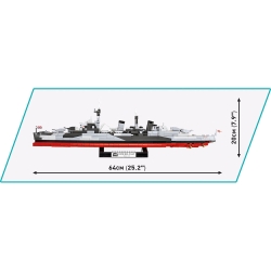 HMS Belfast – model z klocków COBI