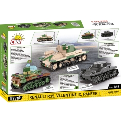 Renault R35, Valentine IX, Panzer I
