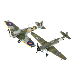 Samolot 1/72 Bf109G-10 i Spitfire Mk.V