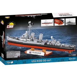USS KIDD DD-661 – model z klocków