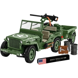 Jeep Willys MB z przyczepką 1:12