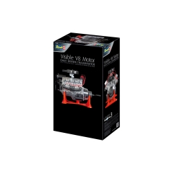 Widoczny silnik V8, skala 1:4