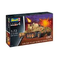 SWS z Flak 43 i przyczepą 1:72