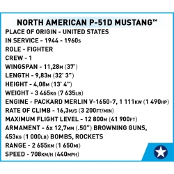 Mustang P-51D – 150 klocków