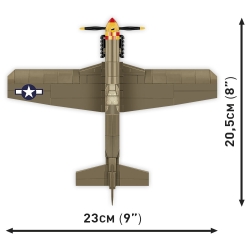 Mustang P-51B – model z klocków