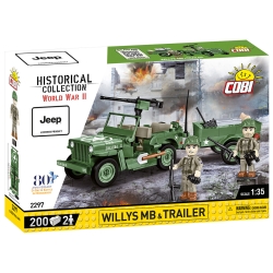 Willys MB z przyczepą