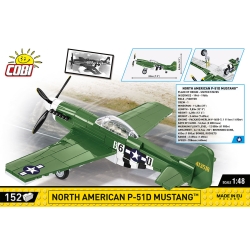 Mustang P-51D – 150 klocków