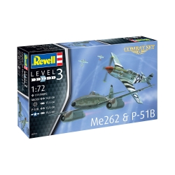 Me 262 i P-51B Mustang 1:72