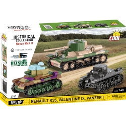 Renault R35, Valentine IX, Panzer I
