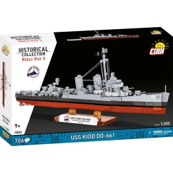 USS KIDD DD-661 – model z klocków
