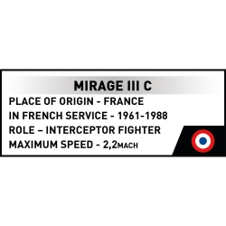Mirage III C – model konstrukcyjny 1:48