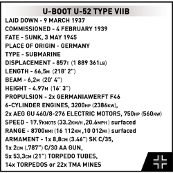 U-Boot U-52 Typ VIIB – 474 klocki
