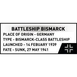 Pancernik Bismarck 1:700